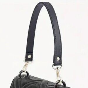 Handbag Wristlet Wallet Black Leather Replacement Strap, NWT